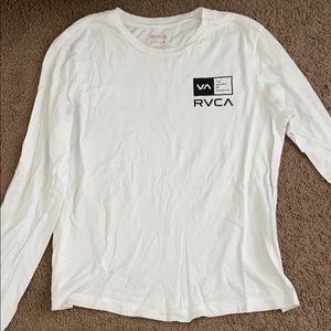 White RVCA long sleeve
